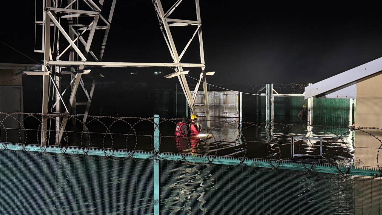 A local security guard rescued from a flooded guard post | NSRI