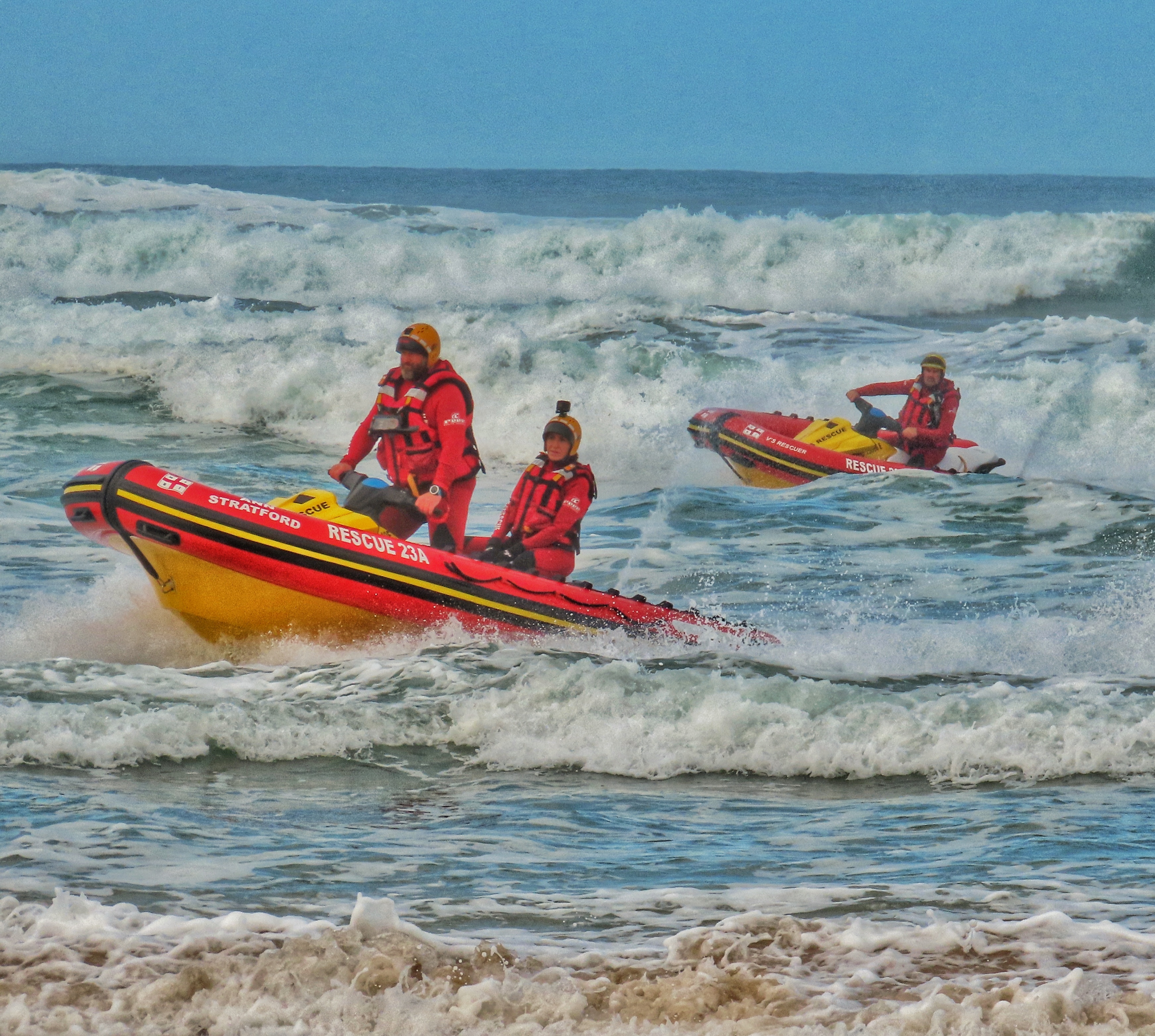 A fisherman missing after being swept off rocks by a wave. | NSRI