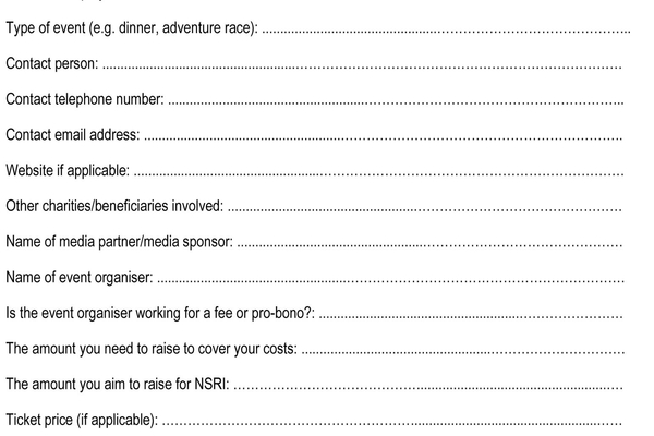 Fundraising projects questionnaire