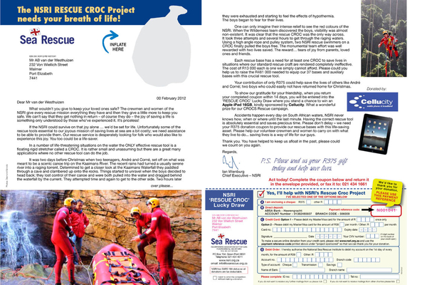 Croc NSRI Letter