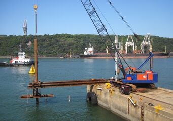 Ramp pile driving