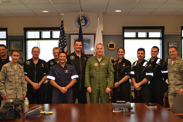 A Group pic with Base commander