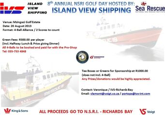 NSRI IVS GOLFDAY 2013