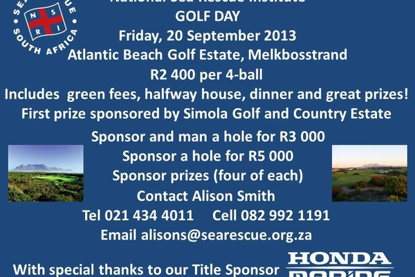 NSRI Golf Day 2013