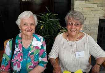 Audrey Griffiths and Joyce Evan