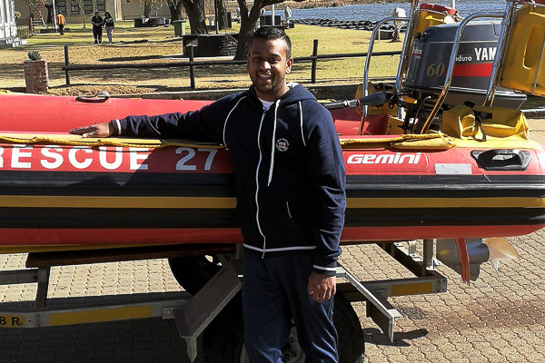 PHOTO Jivan Shunmoogam 30 crew member at NSRI Station 27 Gauteng