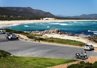 Blue flag beach at kleinmond